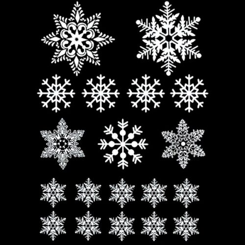 christmas snowflake sticker