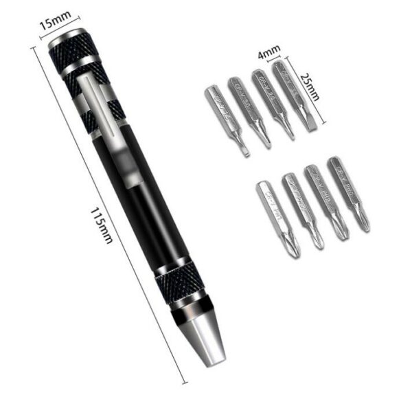 Pen-type multifunctional eight-in-one screwdriver set